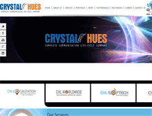 Tablet Screenshot of crystalhues.com